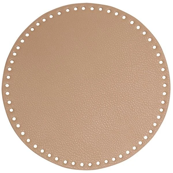 Go Handmade Taske/Kurve Base, PU Læder, Rund, 25 cm
